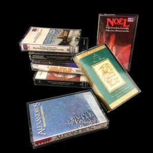 Christmas Cassette Tape Lot 7 Albums Anne Murray Kings College Goulet Pan Flute